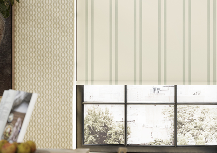Adelaide, Winnies Stripe Bud Green - Twist&Fit Roller Blind - Image 5
